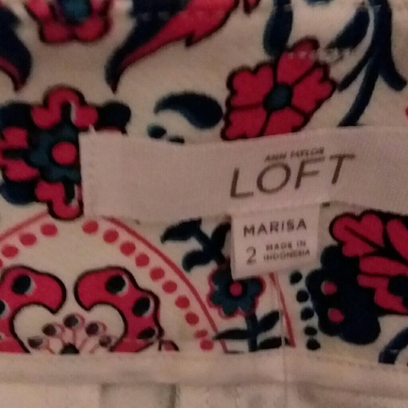 ANN TAYLOR LOFT, PINK MARISA CAPRIS - Picture 7 of 7